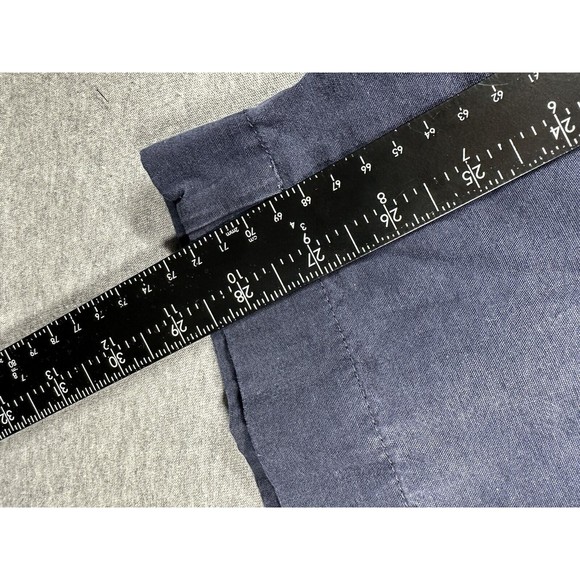 J. Jill Pants Cropped Black Blue‎ Stretch Cotton Side Zip Petite Sz 16P - Picture 6 of 7